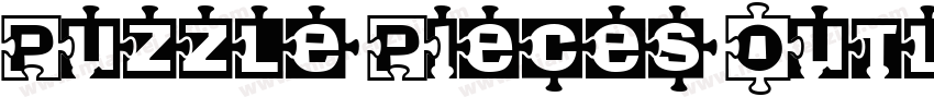 Puzzle Pieces Outline字体转换